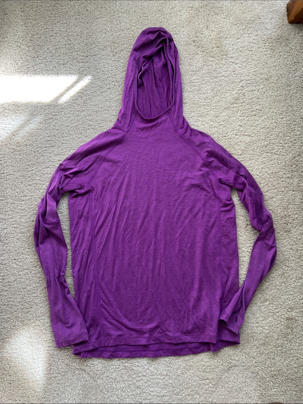 Icebreaker Purple Women's Lightweight Hooded Long-Sleeve hoodie 150